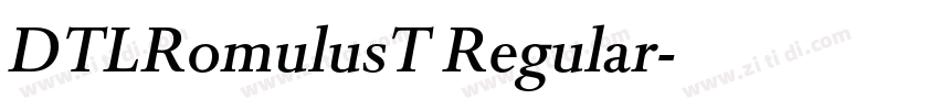 DTLRomulusT Regular字体转换